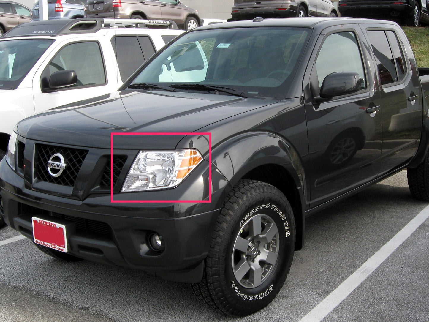 CrazyTheGod FRONTIER NAVARA D40 Second generation 2009-2017 Facelift SUV 5D Guide LED Angel-Eye Projector Headlight Headlamp Chrome for NISSAN LHD