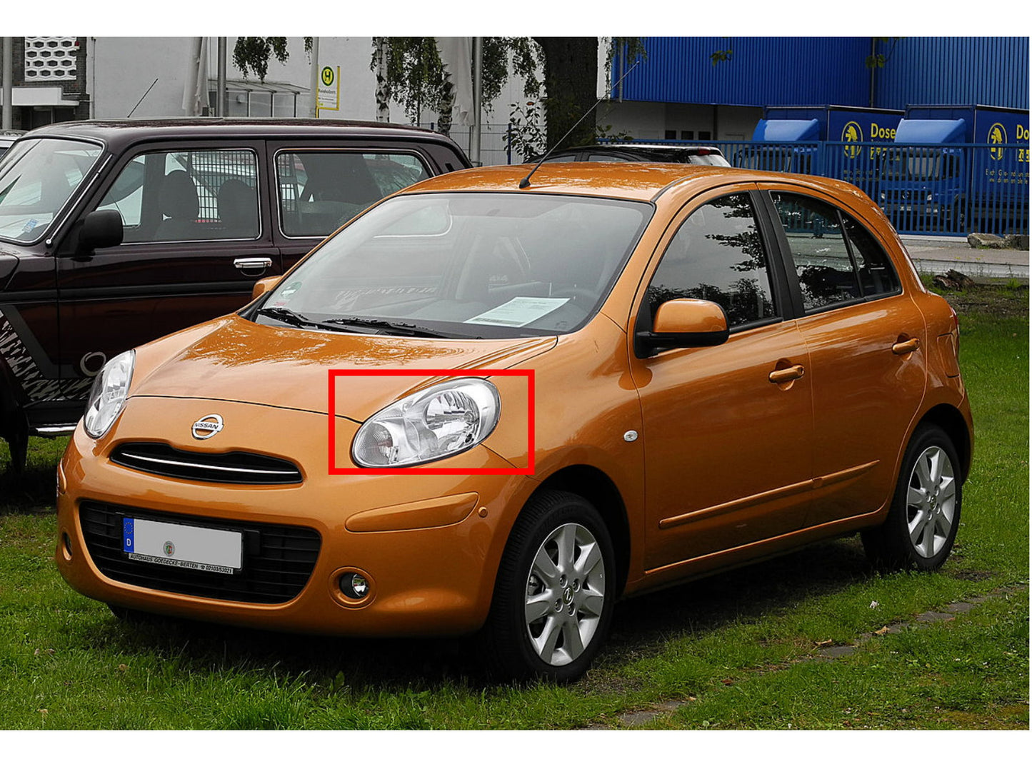 CrazyTheGod Micra/March K13 Thế hệ thứ tư 2010-2015 Hatchback tiền nâng cấp Đèn pha máy chiếu CCFL 5D Đèn pha màu đen cho NISSAN LHD