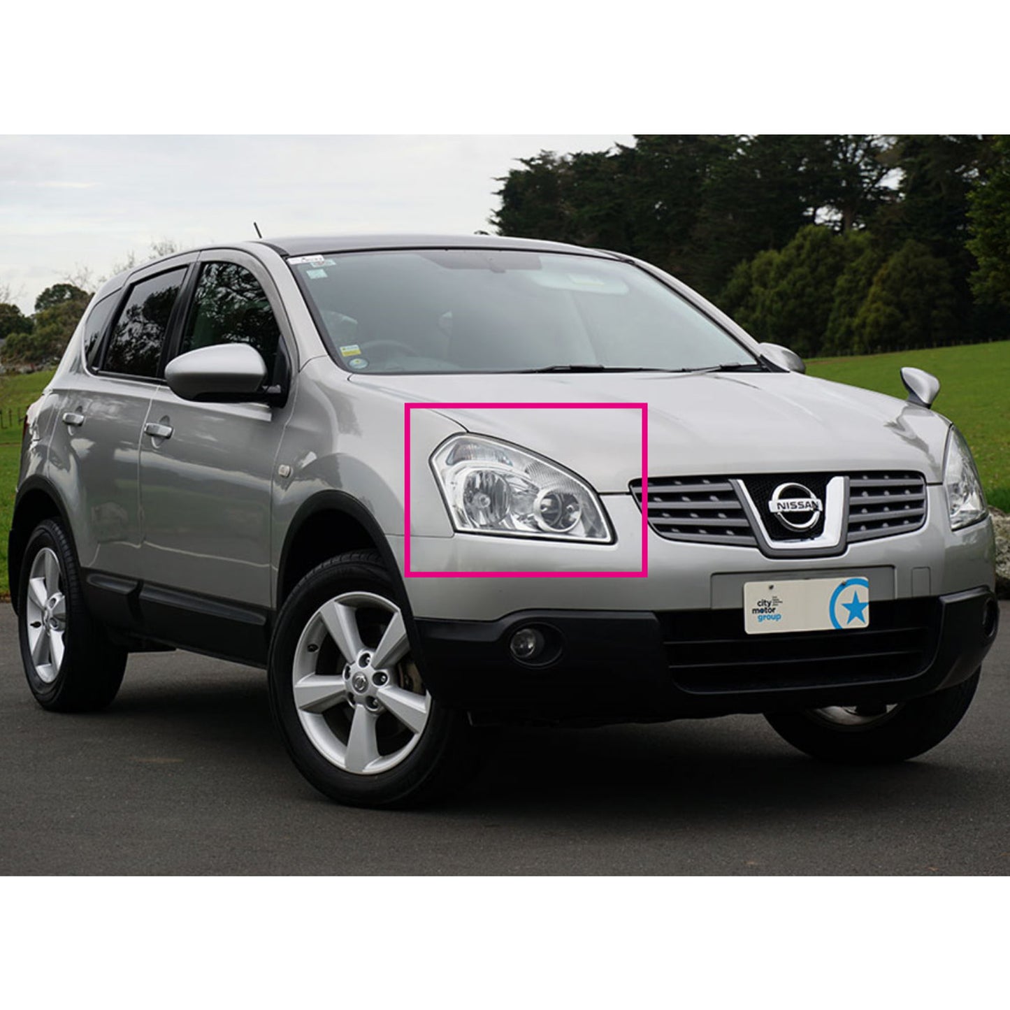 CrazyTheGod Qashqai/Qashqai+2 J10 First generation 2006-2009 Pre-Facelift SUV 5D Dual LED Headlight Headlamp Chrome for NISSAN RHD