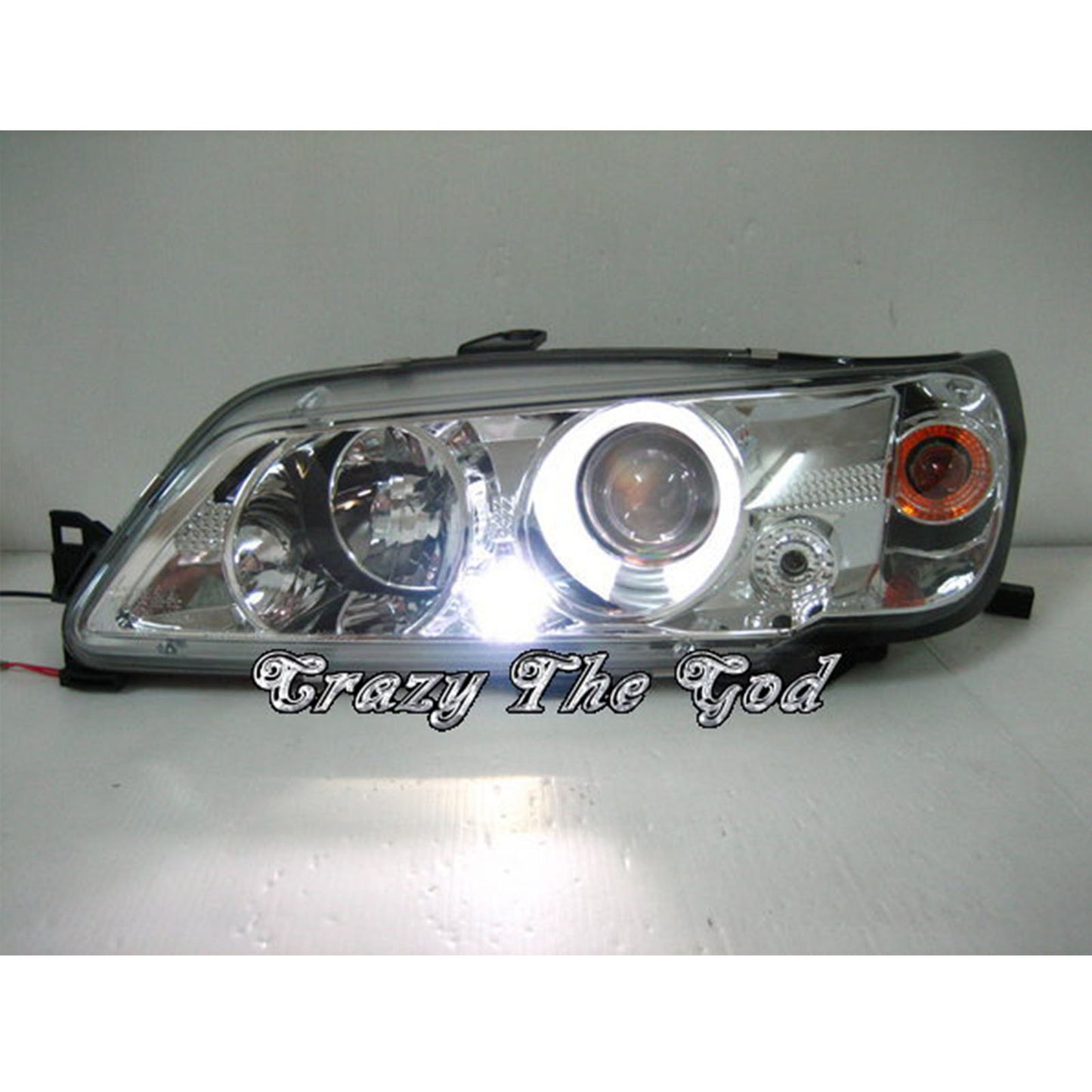 CrazyTheGod 306 First generation 1993-1997 Sedan/Wagon/Convertible 2D/4D/5D LED Halo Projector Headlight Headlamp Chrome for PEUGEOT LHD