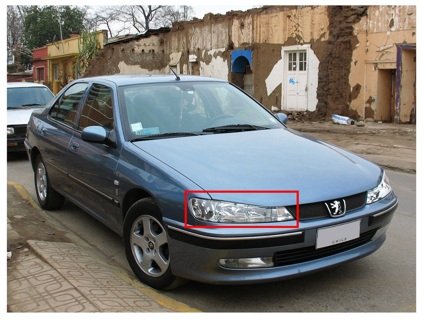 CrazyTheGod 406 1999-2004 FACELIFTED Sedan/Wagon 4D/5D Dual Projector Headlight Headlamp Chrome for PEUGEOT RHD