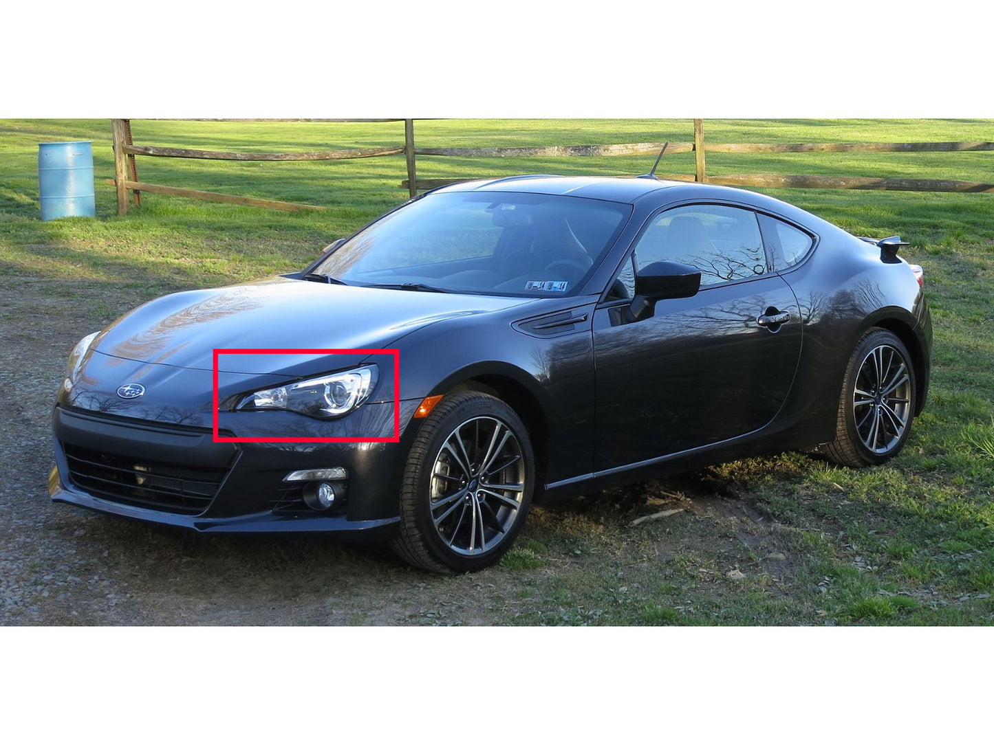 CrazyTheGod BRZ ZN6 2012-Present CCFL Angel-Eye Projector Headlight Chrome /ASIA/JAPAN Type Chrome for SUBARU RHD