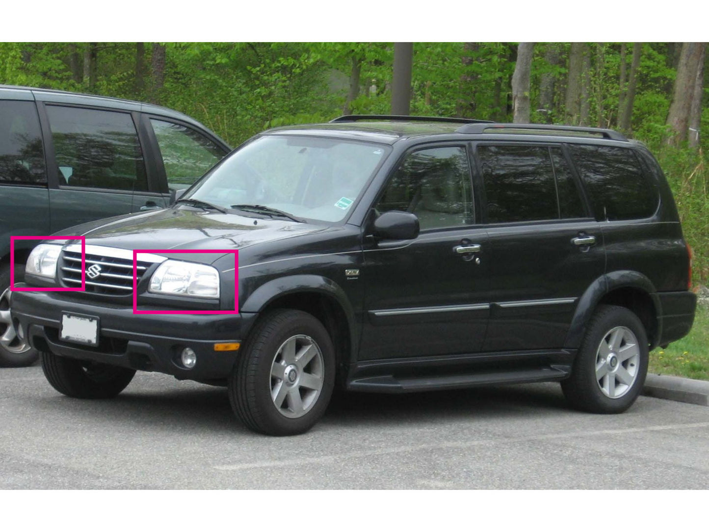 CrazyTheGod Escudo XL-7 First generation 1998-2005 SUV 3D/5D Ubar Projector Headlight Headlamp Chrome for SUZUKI LHD