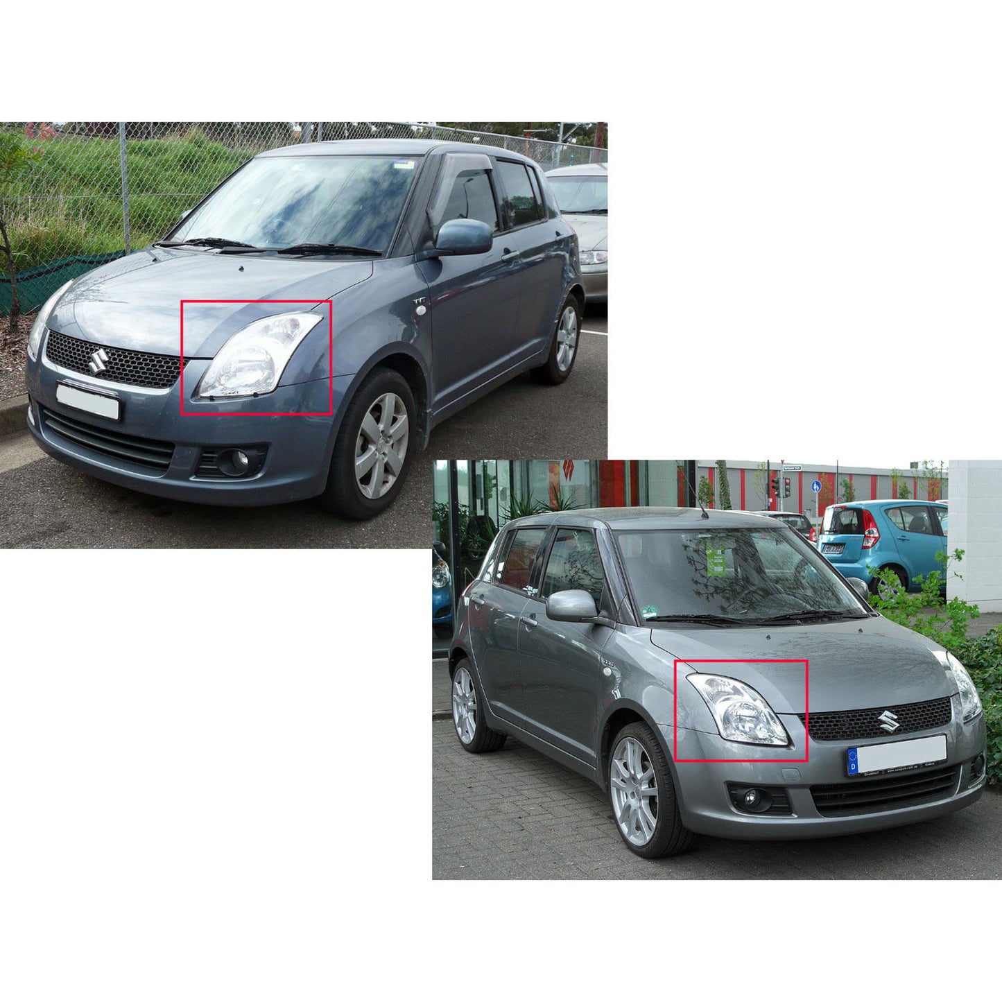 CrazyTheGod Swift ZA11S/ZC71S/ZC11S/ZD11S/ZC21S/ZD21S/ZC31S Second generation 2004-2010 Hatchback 3D/5D Angel-Eye Projector Headlight Headlamp Black for SUZUKI RHD