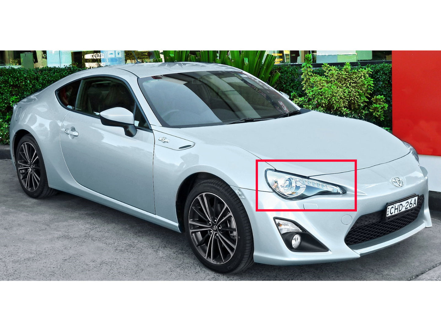 CrazyTheGod FT-86 2012-present Coupe 2D Cotton Halo LED Dynamic Turn Signal D4S Bulb W/S Ballast Headlight Headlamp Black for TOYOTA LHD