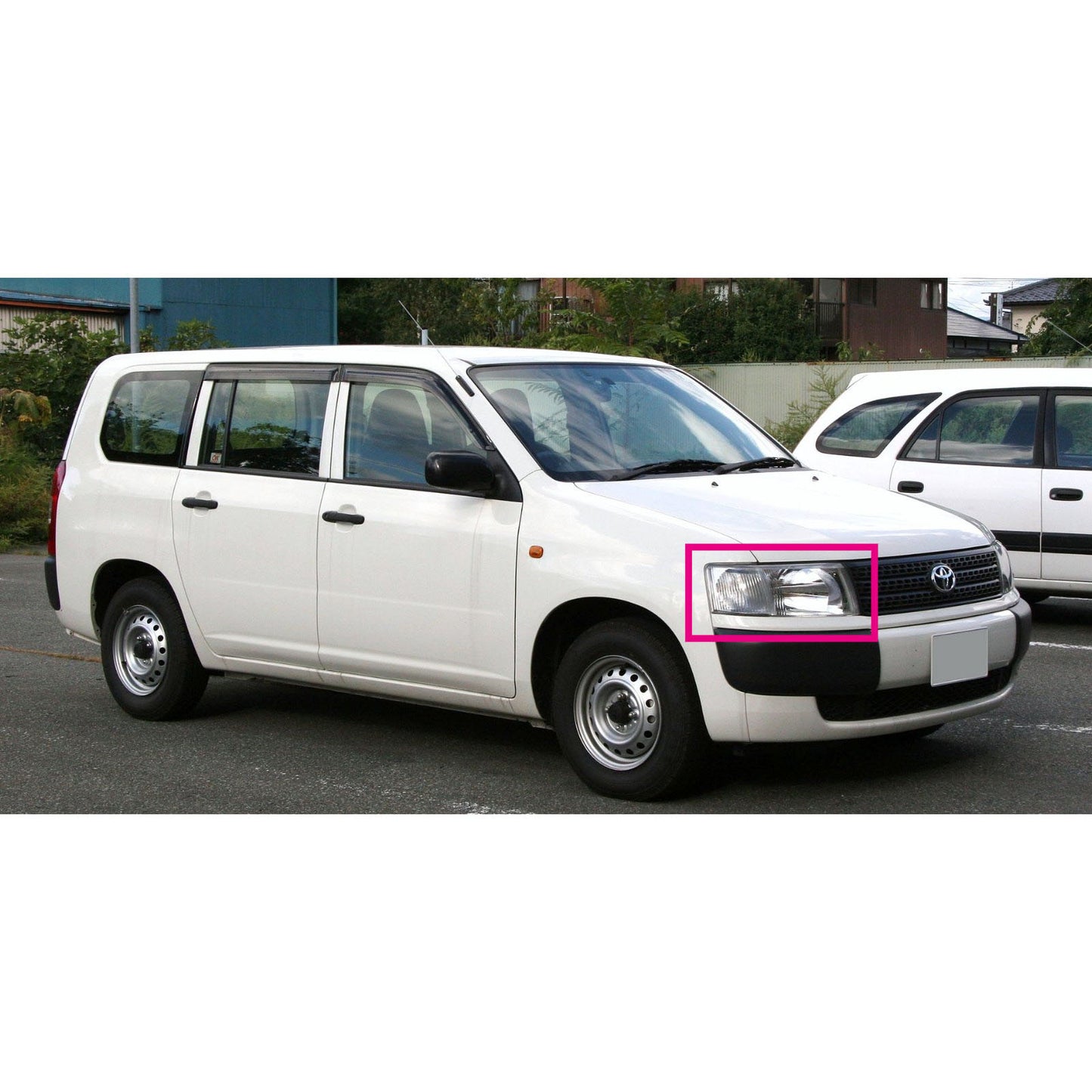 CrazyTheGod Probox XP50/160 2002-2008 VAN 5D Guide LED Angel-Eye Projector Halogen Headlight Headlamp Chrome for TOYOTA LHD