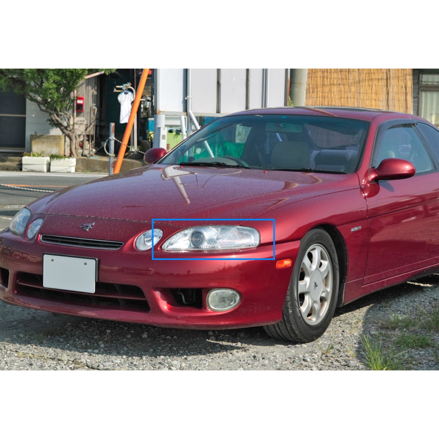 CrazyTheGod SOARER Z30 1992-2000 Coupe 2D Guide LED Angel-Eye Projector Headlight Headlamp Black V2 for TOYOTA RHD