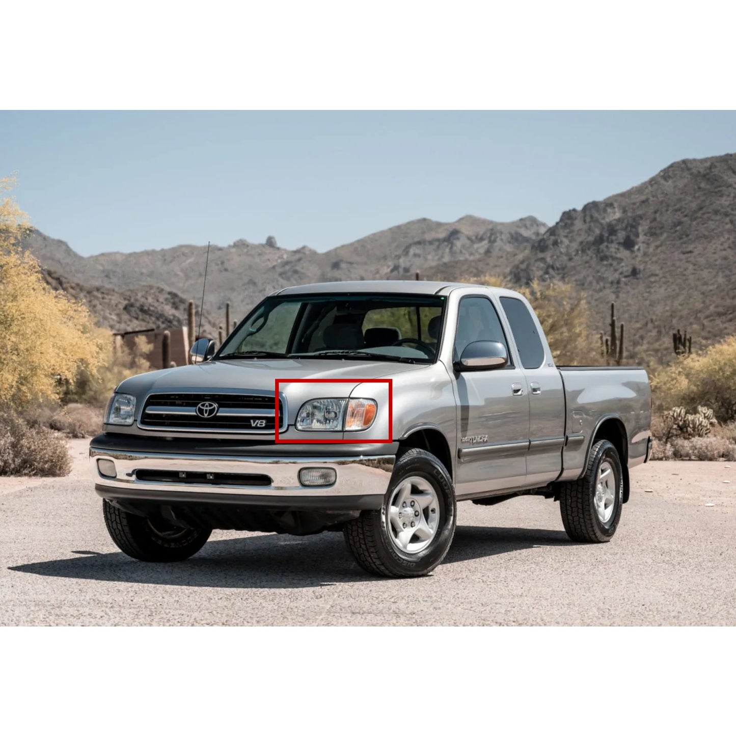 CrazyTheGod SEQUOIA thế hệ đầu tiên 2000-2004 Xe bán tải/Ute/Bakkie trước khi nâng cấp Đèn pha OE Đèn pha mạ crôm cho TOYOTA