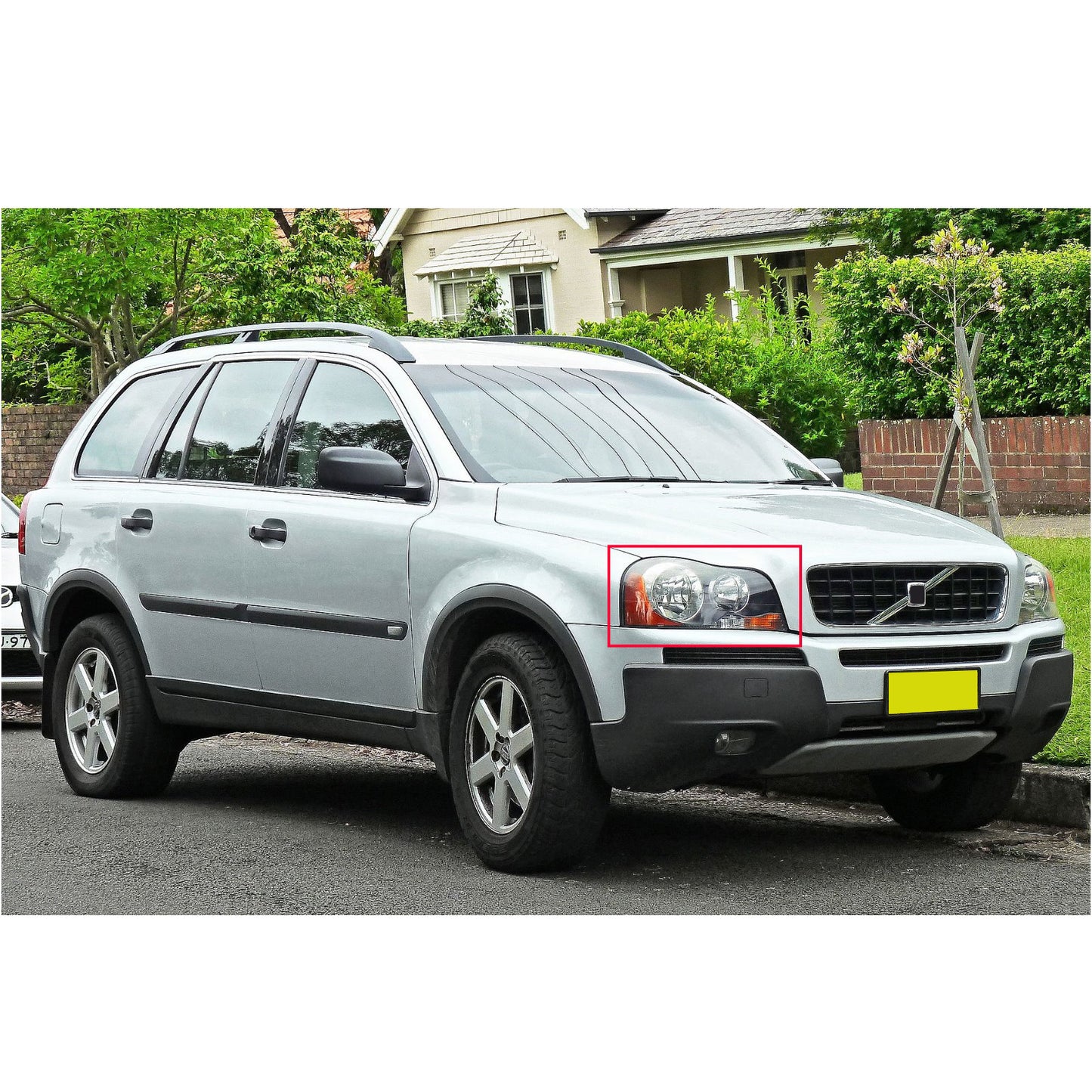 CrazyTheGod XC90 First generation 2002-2014 SUV Guide LED Angle-Eye Projector HID Headlight Headlamp Black for VOLVO LHD