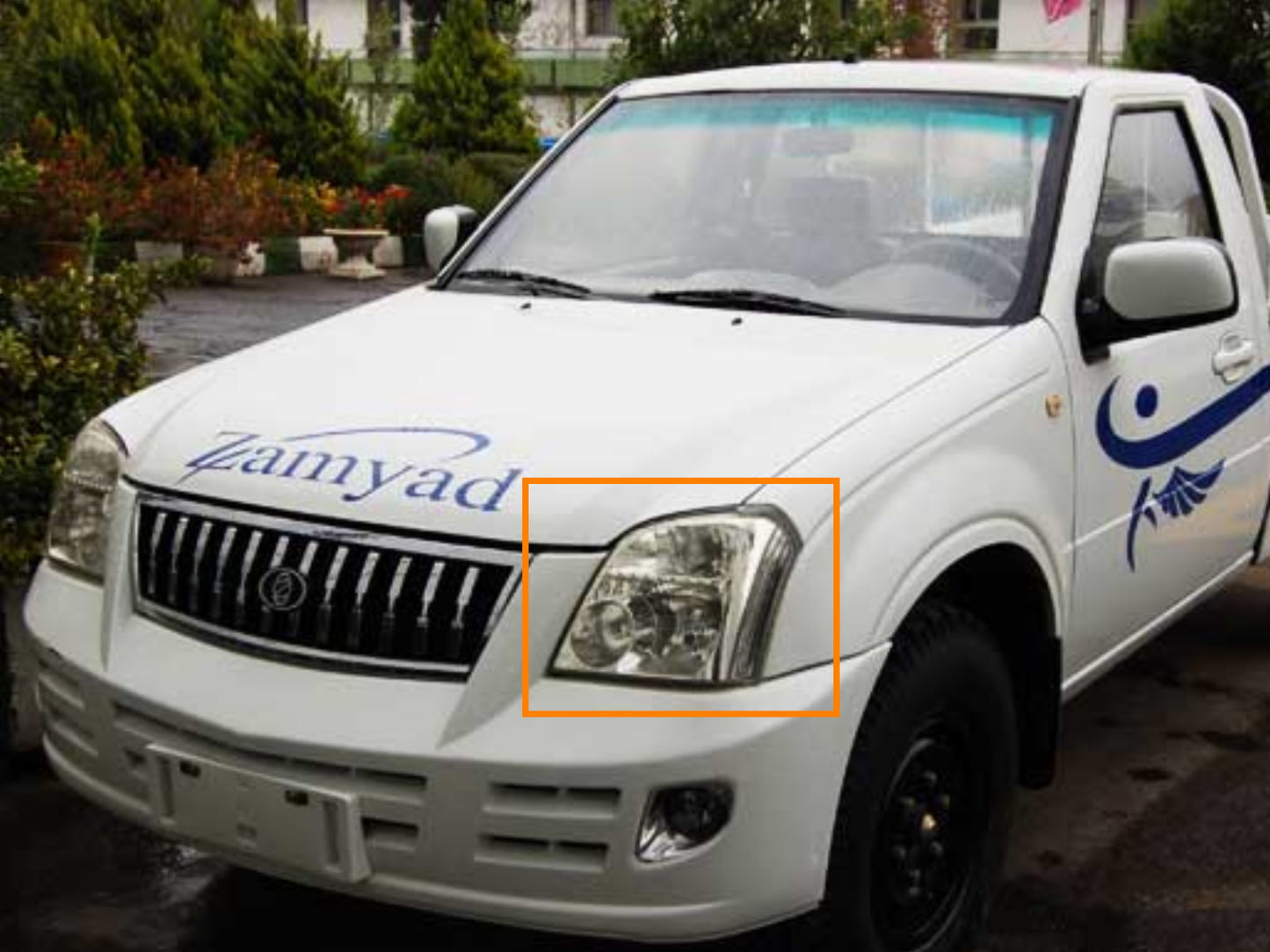 CrazyTheGod Padra thế hệ đầu tiên 2015-2018 Pickup 2D Guide LED Angel-Eye Projector Headlight Đèn pha màu đen cho Zamyad LHD