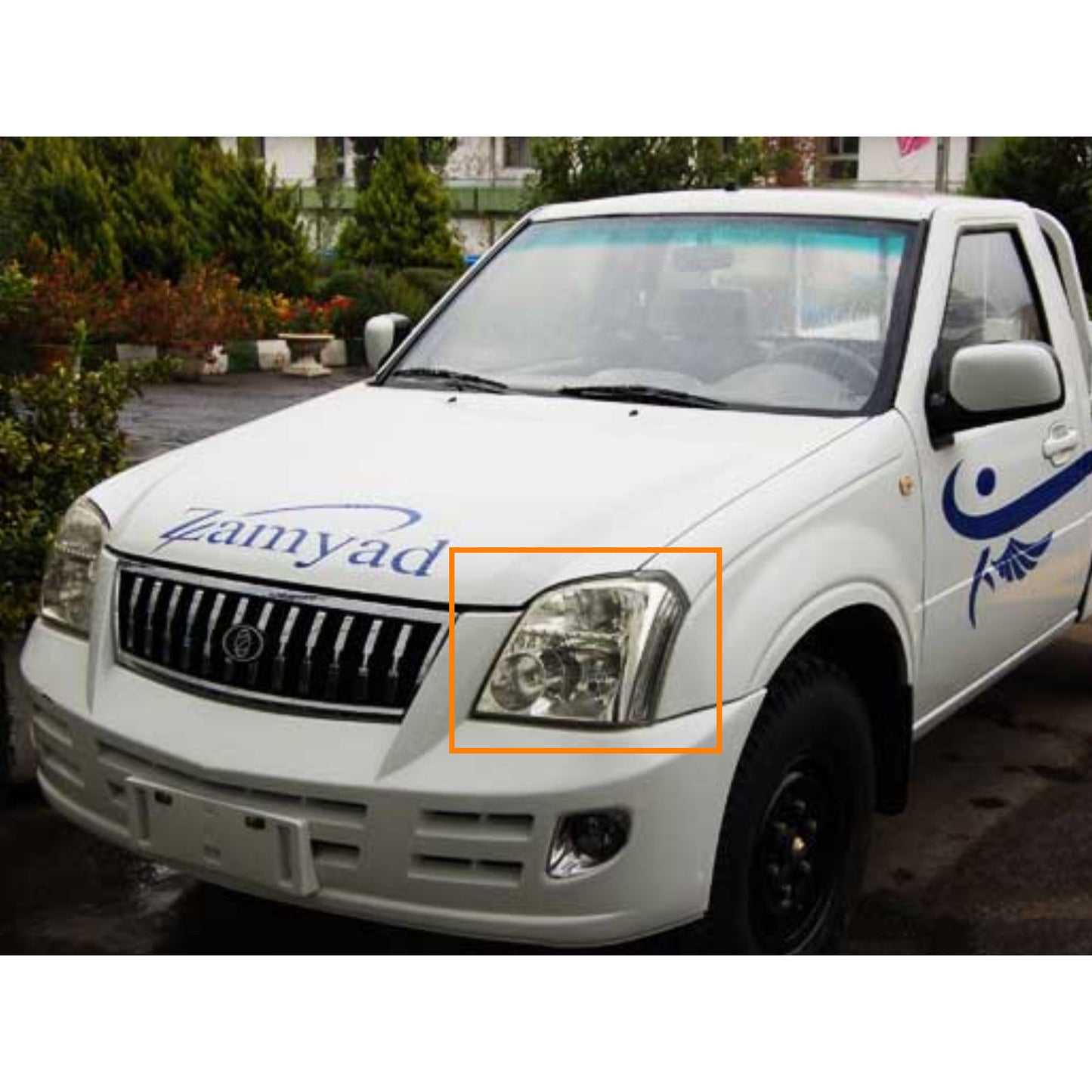 CrazyTheGod Padra Thế hệ đầu tiên 2015-2018 Pre-Facelift Pickup 2D Hướng dẫn Đèn pha HID Máy chiếu mắt thiên thần Đèn pha màu đen cho Zamyad RHD