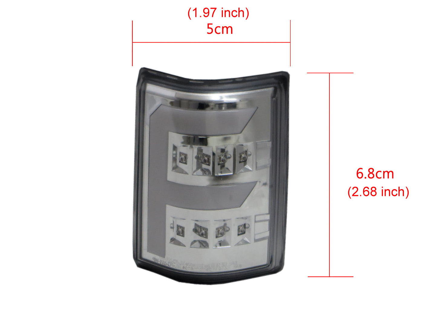 CrazyTheGod F250/F350/F450/F550/SUPER DUTY 2008-2016 Pickup Truck/Ute/Bakkie 2D LED FLook Mirror Light Chrome for FORD
