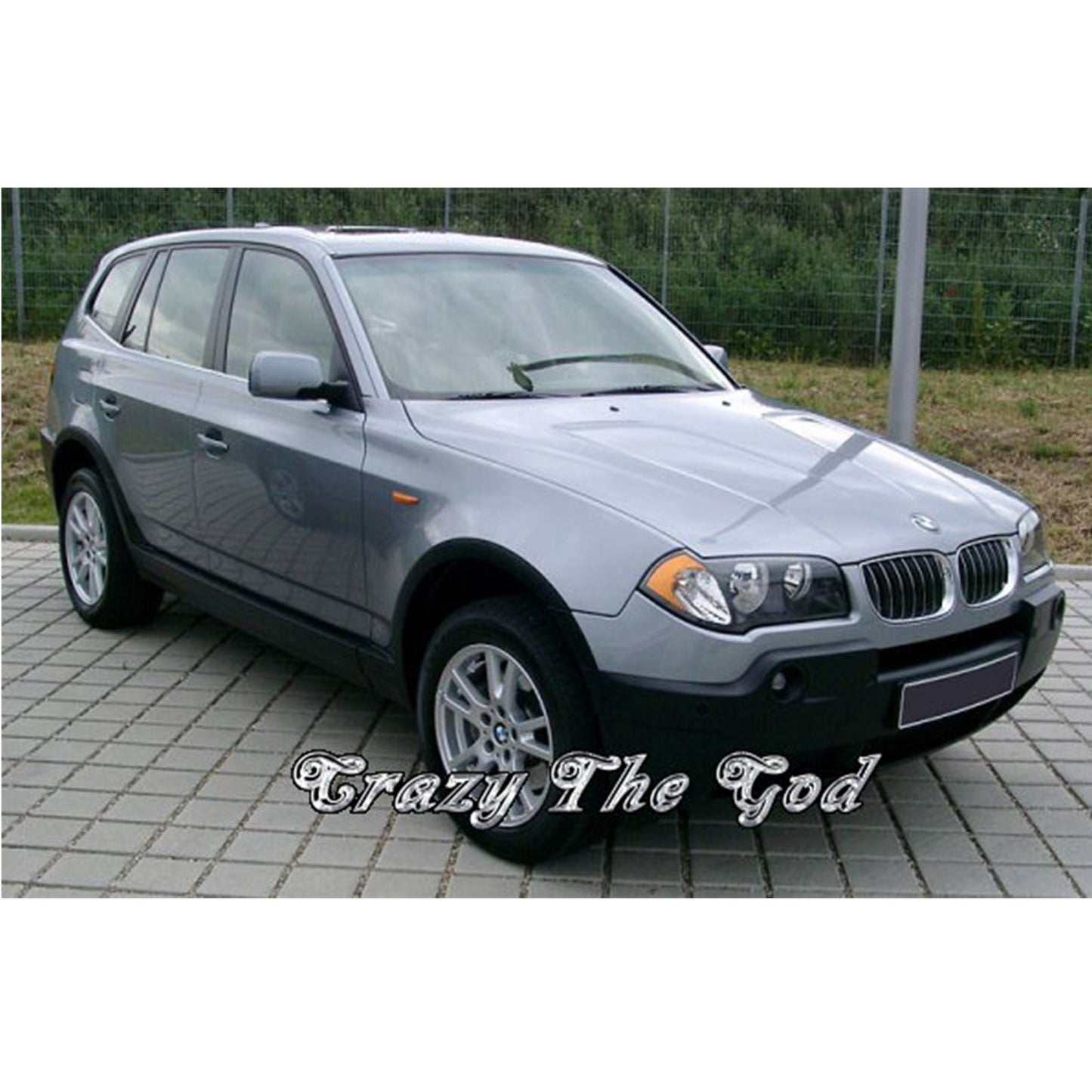 CrazyTheGod X3 E83 First generation 2004-2010 SUV 5D LED Signal Light Anti-Glare MIrror Glass Blue for BMW