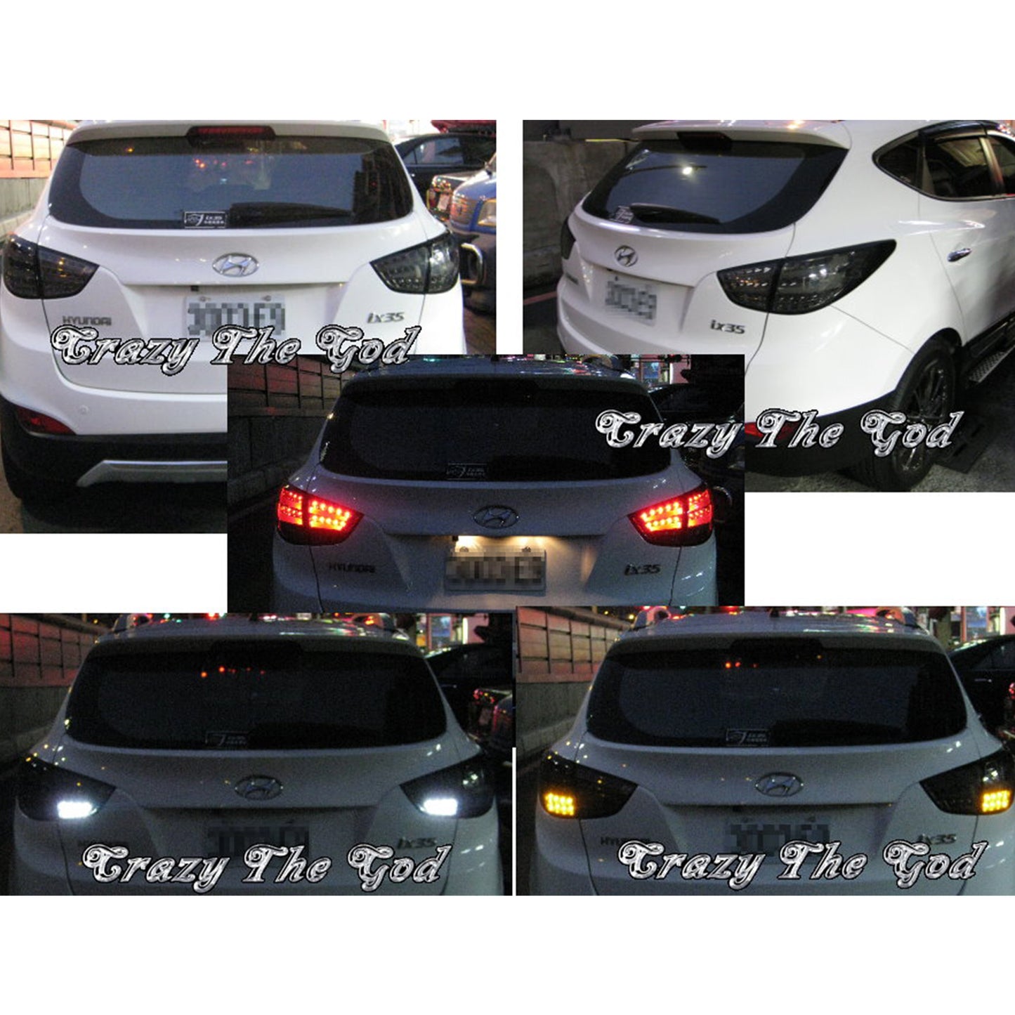 CrazyTheGod Tucson LM Second generation 2009-2015 SUV 5D LED Tail Rear Light Chrome for HYUNDAI