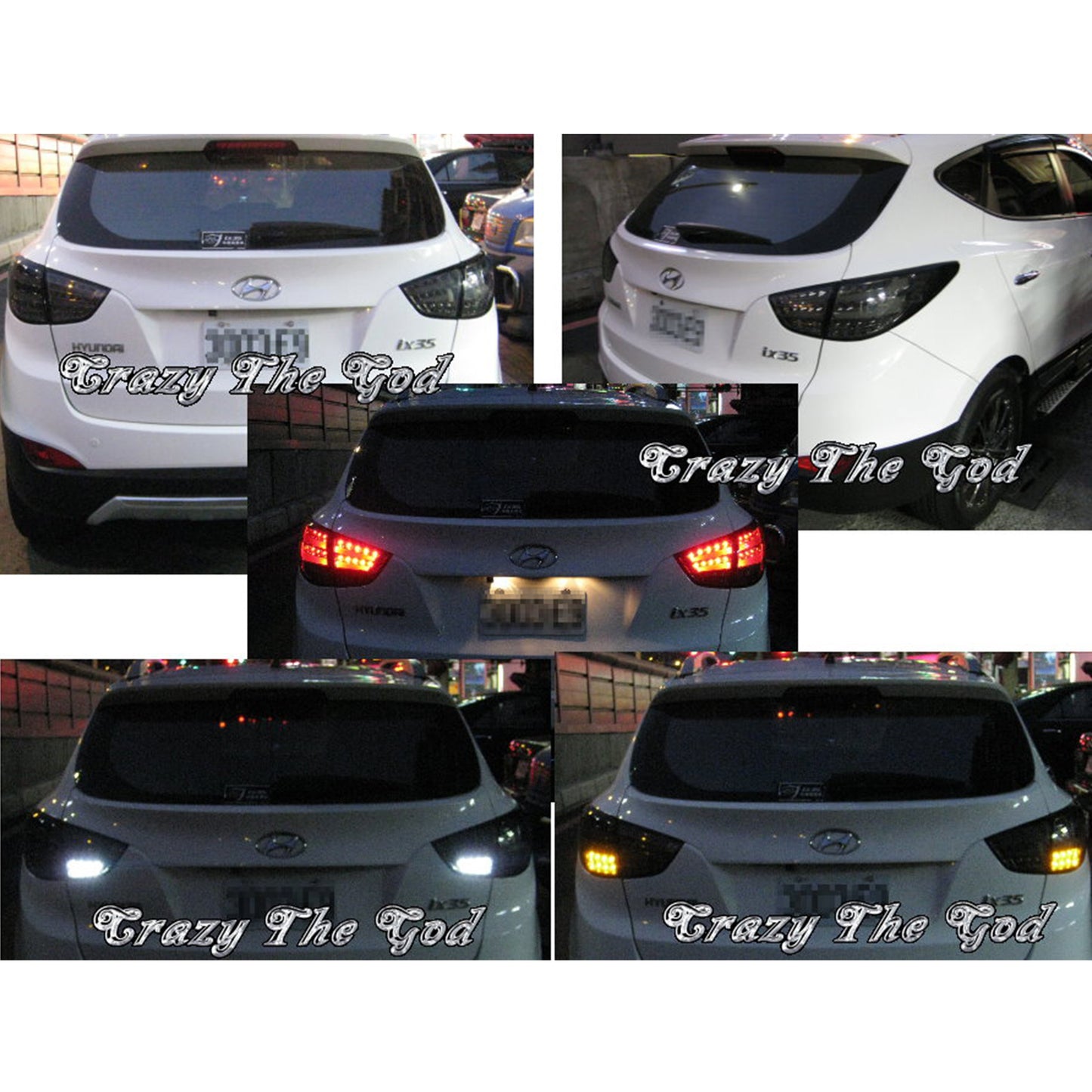 CrazyTheGod Tucson LM thế hệ thứ hai 2009-2015 SUV 5D Đèn hậu LED màu đỏ/khói cho HYUNDAI