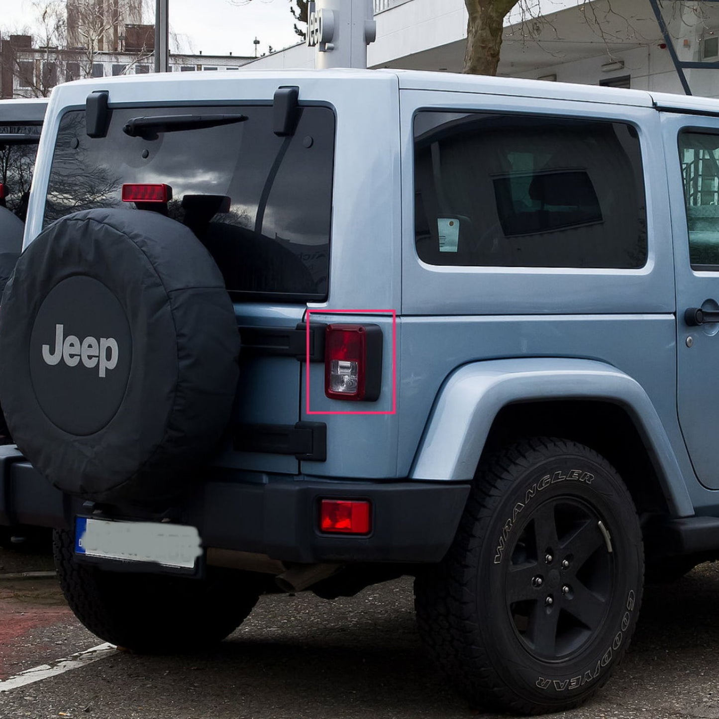 ไฟท้าย LED แบบ 2D/4D สีแดง/ดำ สำหรับรถ JEEP รุ่น CrazyTheGod Wrangler JK รุ่นที่ 3 ปี 2007-2017 Coupe/Convertible ปี 2007-2017