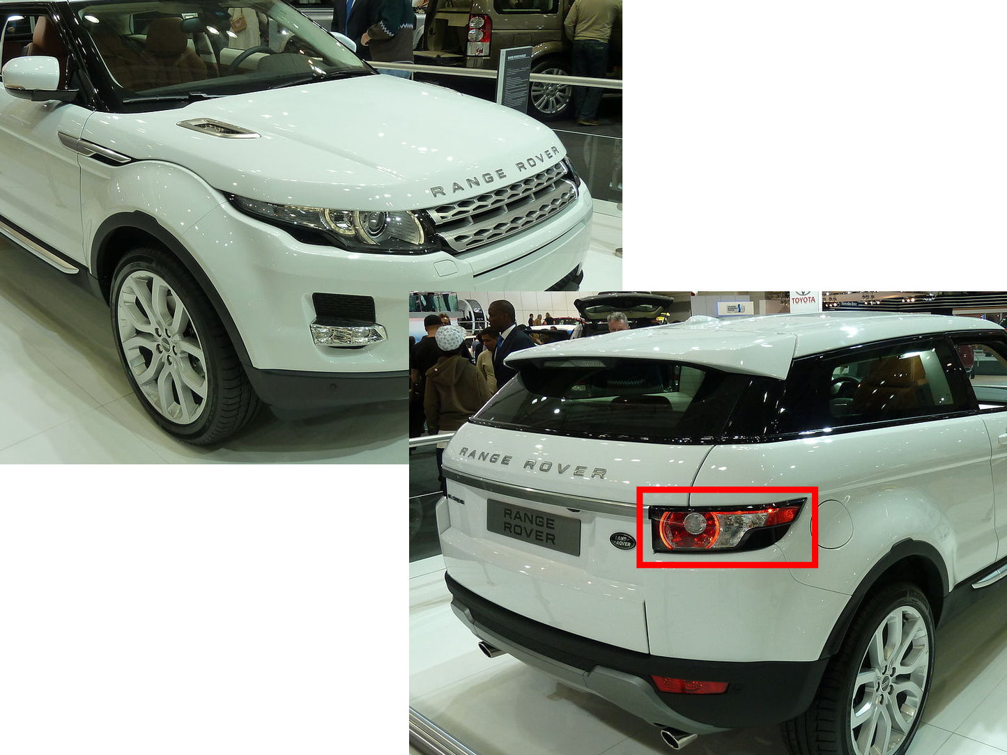 ไฟท้าย LED โครเมียม CrazyTheGod Range Rover Evoque L538 2011-2015 สำหรับ Land Rover