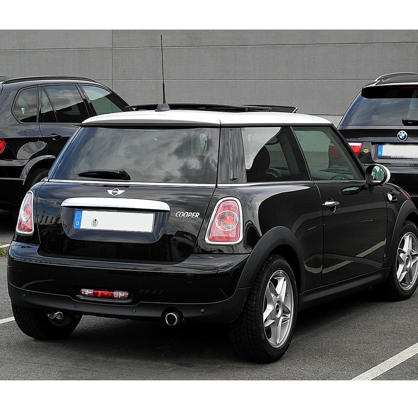 CrazyTheGod MINI R56 รุ่นที่ 2 แฮทช์แบ็ก Facelift รุ่นปี 2011-2013 ไฟท้าย LED แบบ 3D สีควันสำหรับ MINI