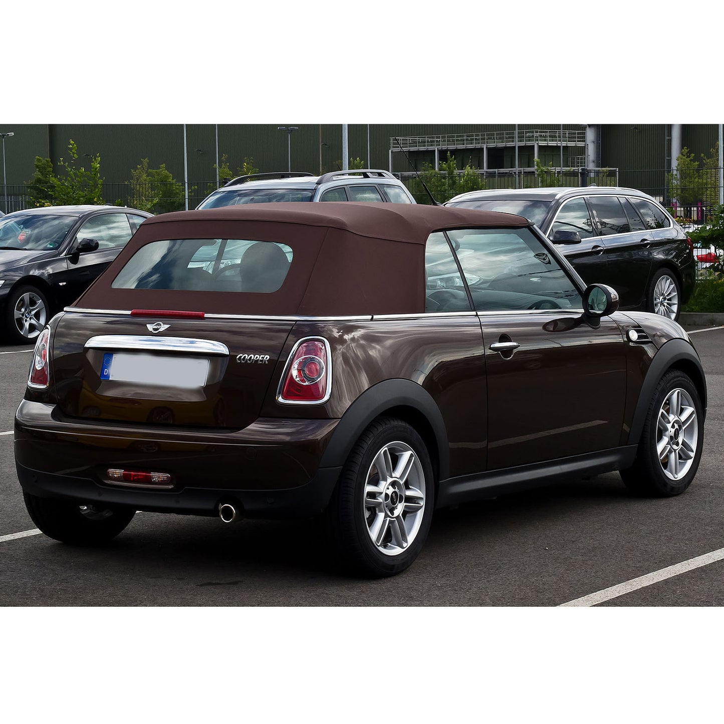 CrazyTheGod MINI R57 รุ่นที่ 2 ปี 2011-2013 Facelift Convertible ไฟท้าย LED แบบ 2D สีควันสำหรับ MINI