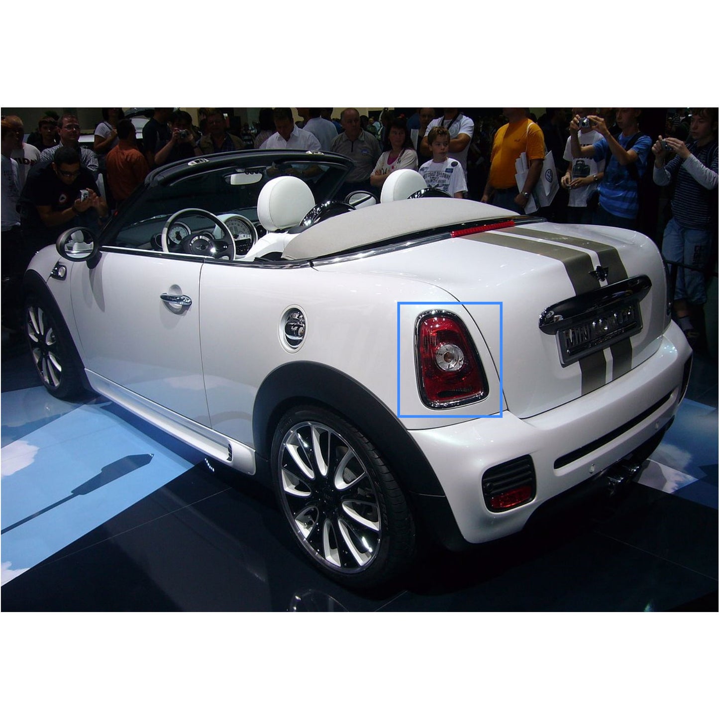 ไฟท้าย LED 2D สีควัน CrazyTheGod MINI R59 2012-2015 Roadster สำหรับ MINI