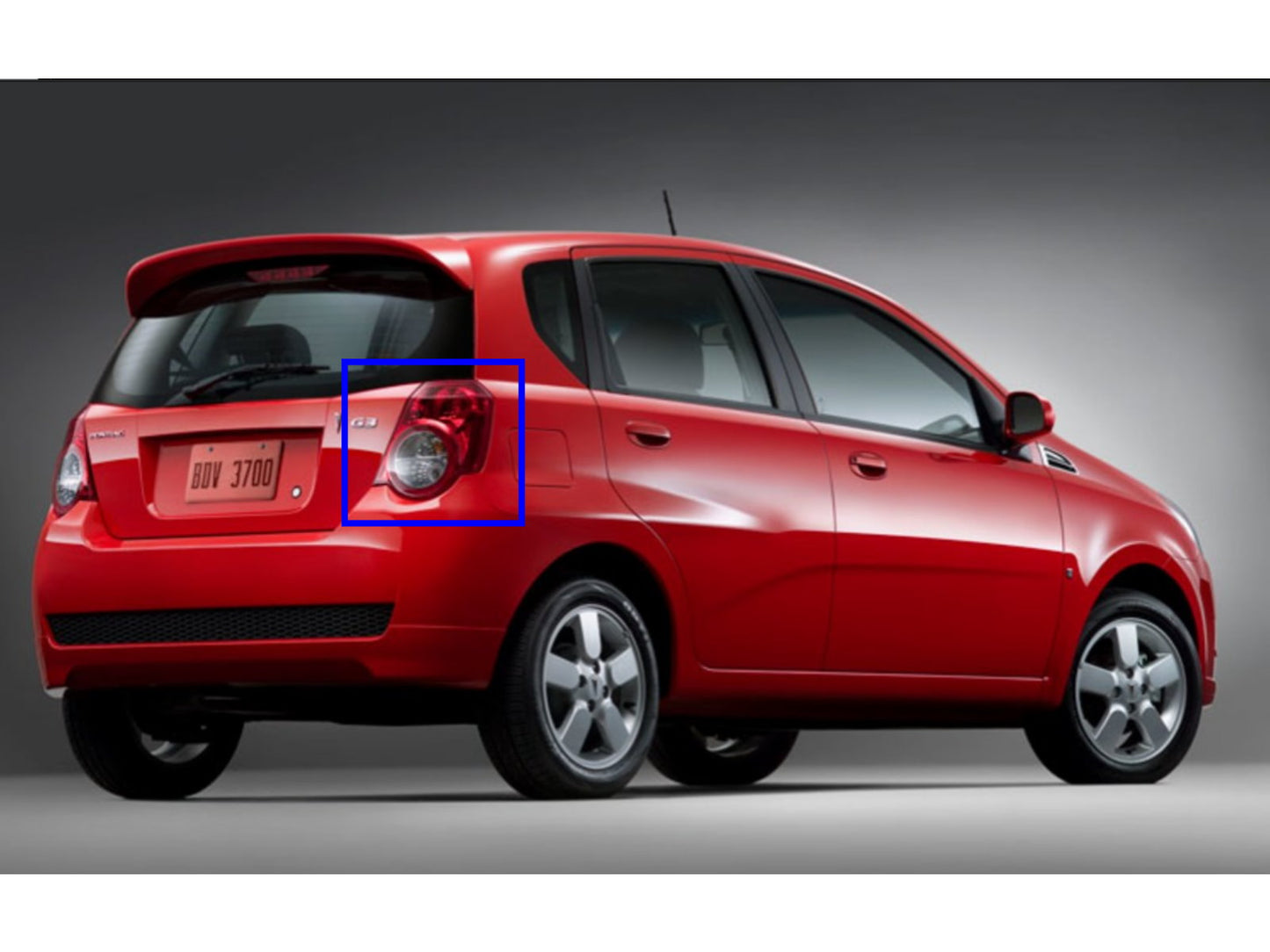 CrazyTheGod G3 Wave 2009-2011 FACELIFT Hatchback 3D/5D Clear Tail Rear Light Red for PONTIAC