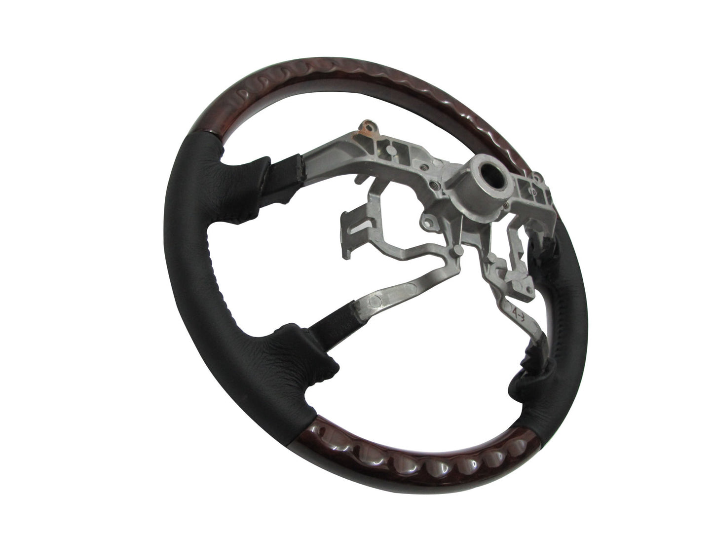 CrazyTheGod INNOVA 2005-2011 พวงมาลัย OE สีวอลนัทเข้ม หนังสีดำ สำหรับรถโตโยต้า