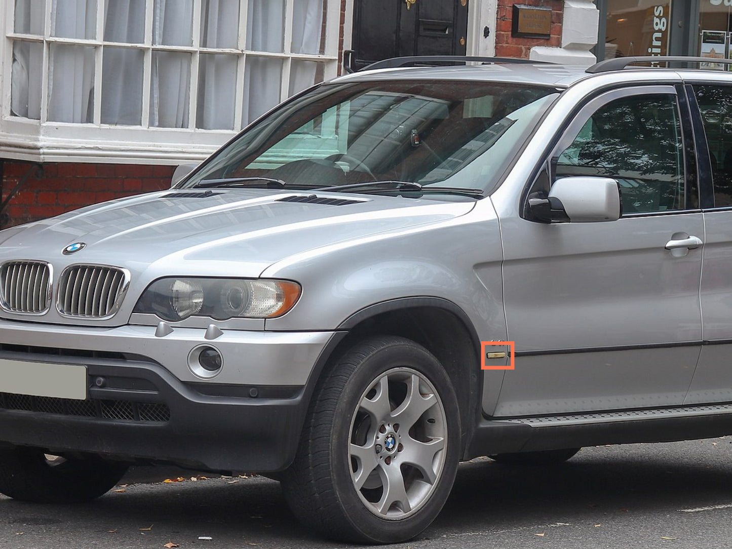 CrazyTheGod X5 E53 First generation 1999-2006 SUV 5D LED Side Fender Marker Light Lamp Smoke for BMW