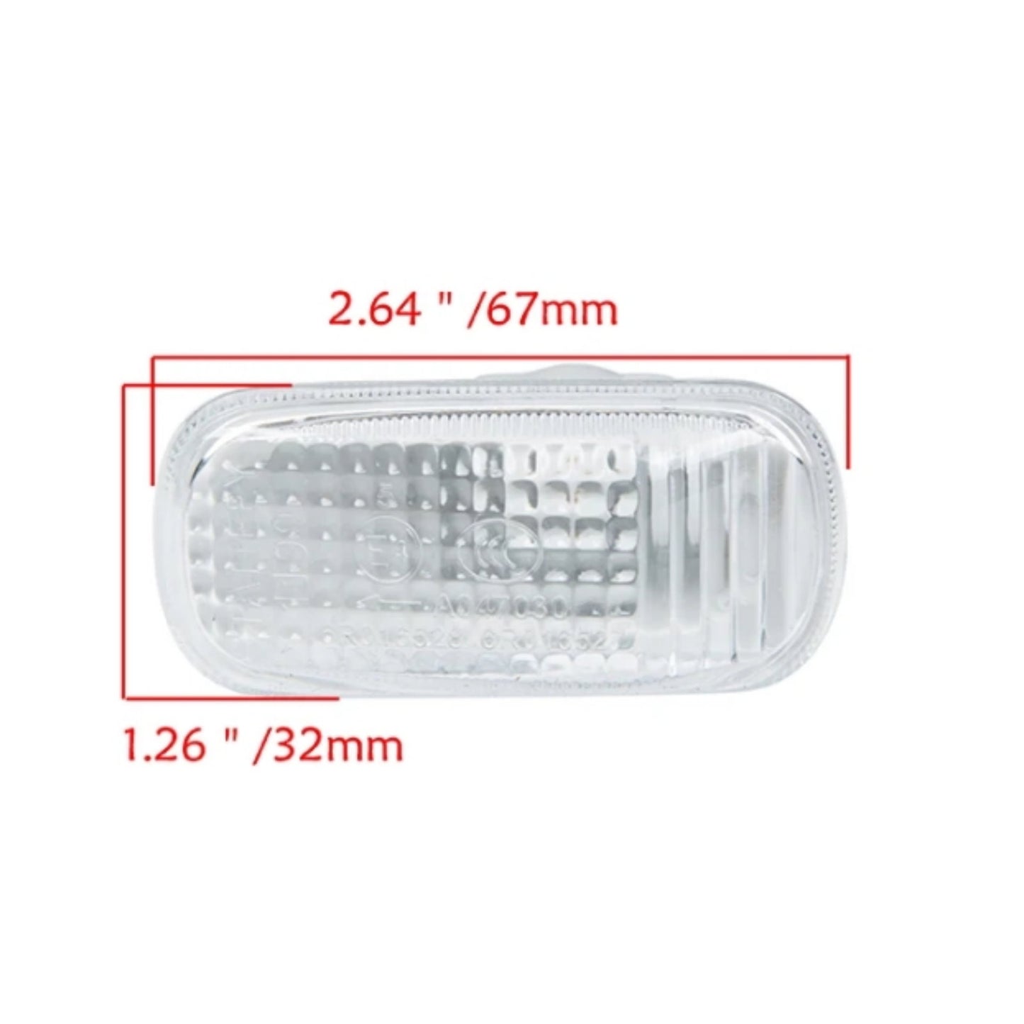 CrazyTheGod ACCORD 2003-2007 OE Side Marker Light Lamp Chrome for HONDA