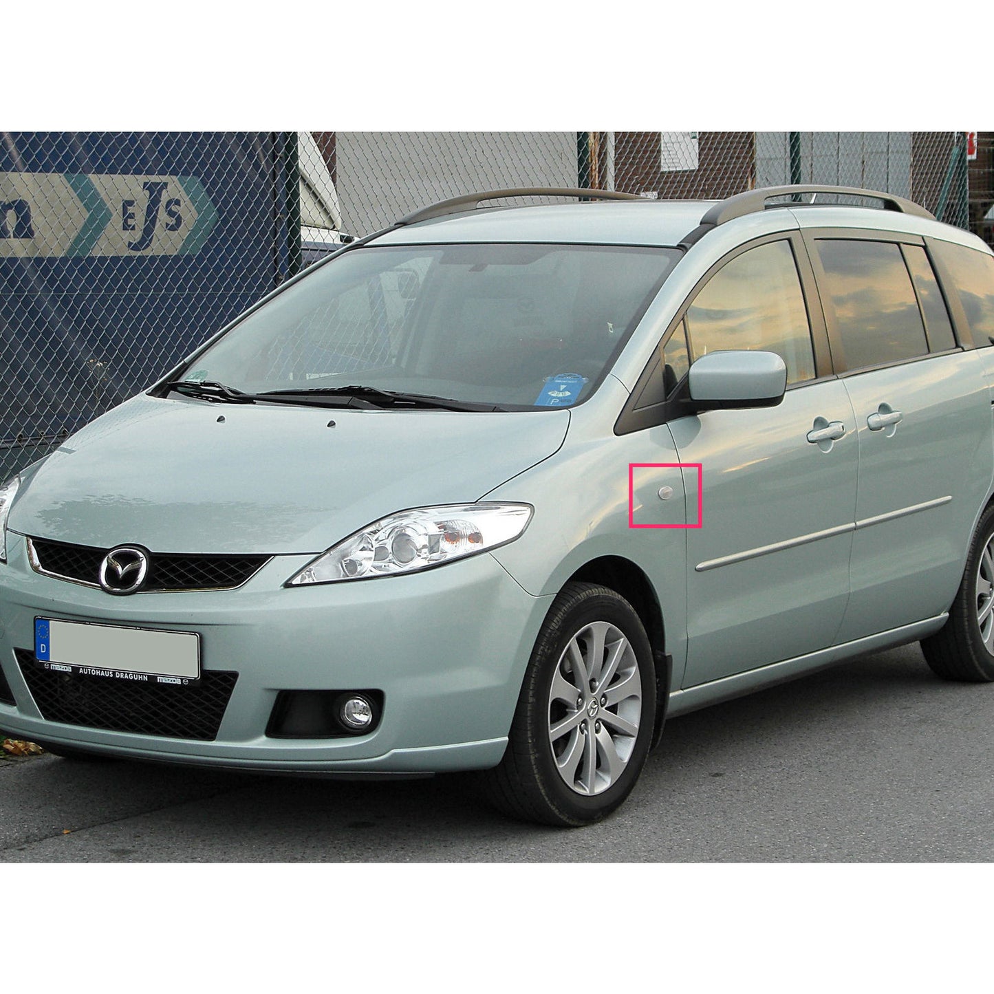 CrazyTheGod MAZDA5 CREW/CR3W ไฟเลี้ยวด้านข้าง LED ไดนามิกสำหรับมินิแวน 5D รุ่นที่สอง ปี 2006-2010 สีดำ สำหรับ MAZDA