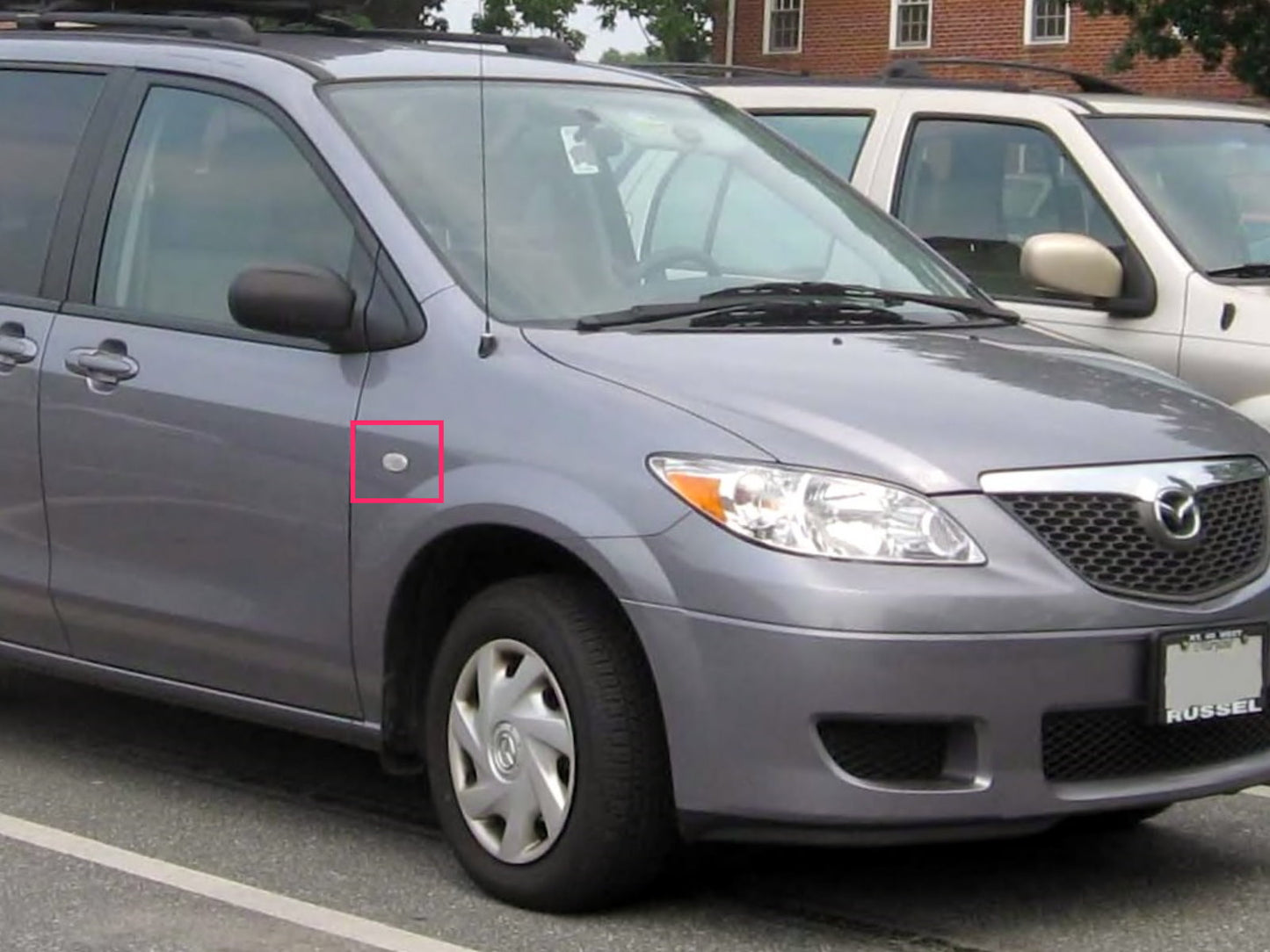 CrazyTheGod MPV LW รุ่นที่ 2 2000-2006 VAN 5D ไฟ LED ด้านข้างแบบคู่ สีควัน สำหรับ MAZDA