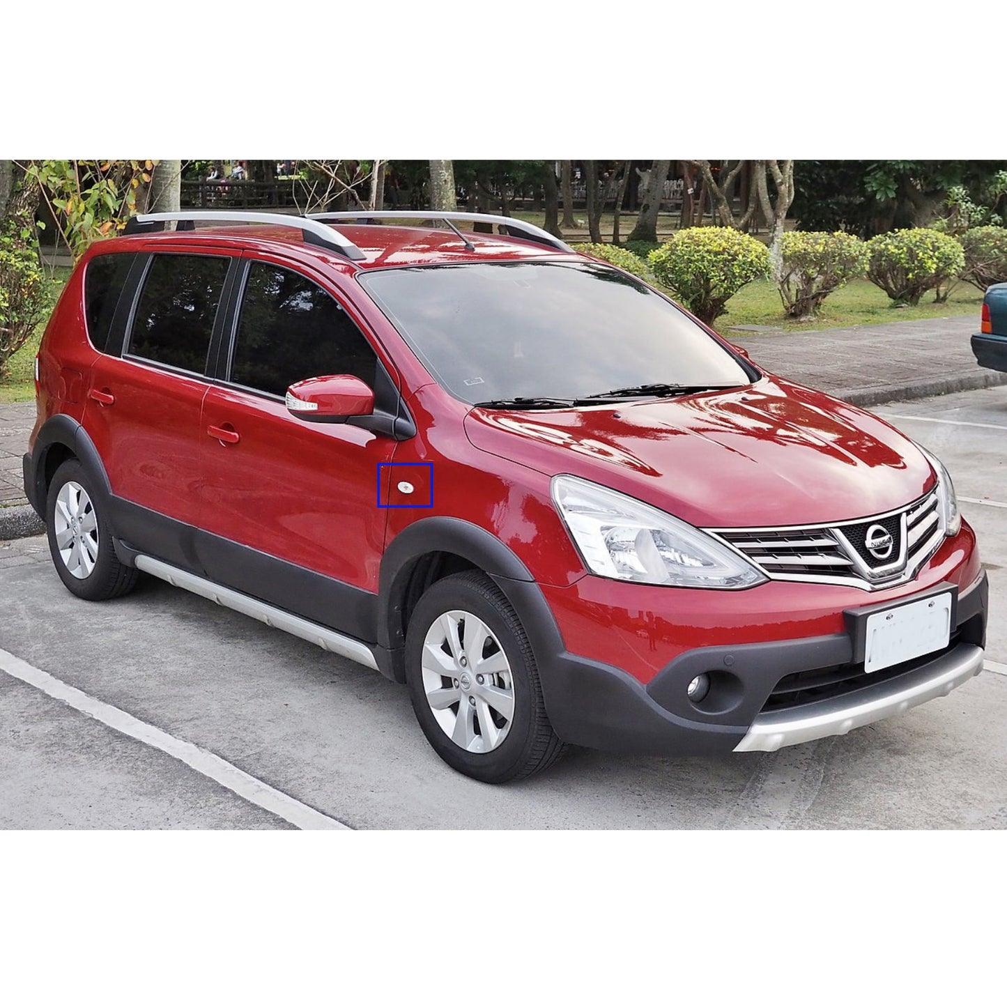 CrazyTheGod LIVINA L10 ไฟ LED ด้านข้างรถยนต์ Hatchback/Wagon 5D รุ่นแรก ปี 2011-2018 สีควันสำหรับ NISSAN