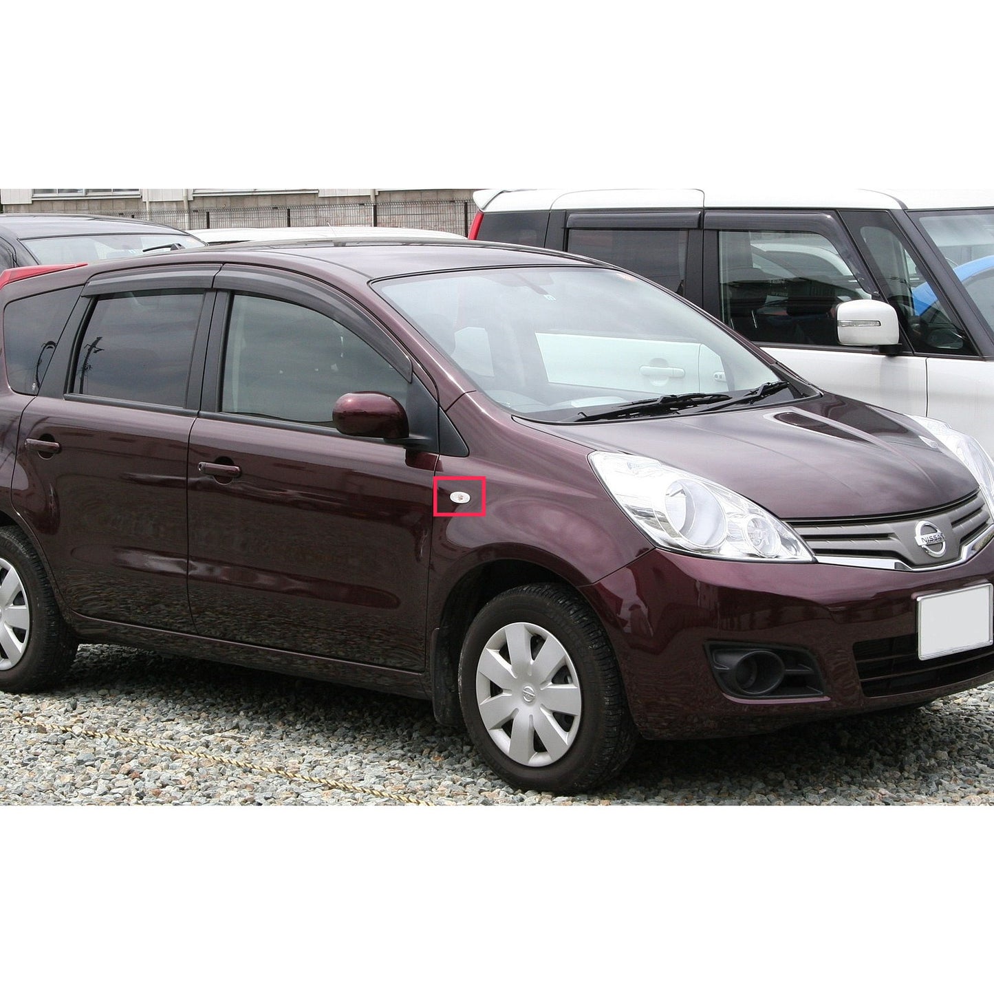 CrazyTheGod NOTE E11 ไฟเลี้ยวด้านข้าง LED ไดนามิก 5D รุ่น Hatchback รุ่นแรก ปี 2009-2013 สีควัน สำหรับ NISSAN