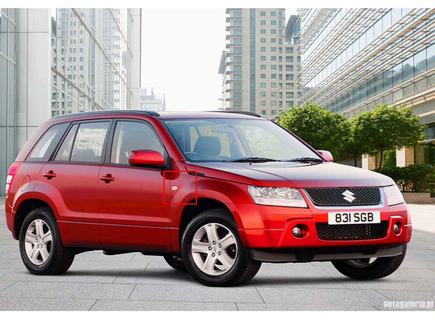 CrazyTheGod GRAND VITARA รุ่นที่ 3 2005-2012 SUV 5D Dual LED ไฟเครื่องหมายบังโคลนด้านข้างโครเมียมสำหรับ SUZUKI