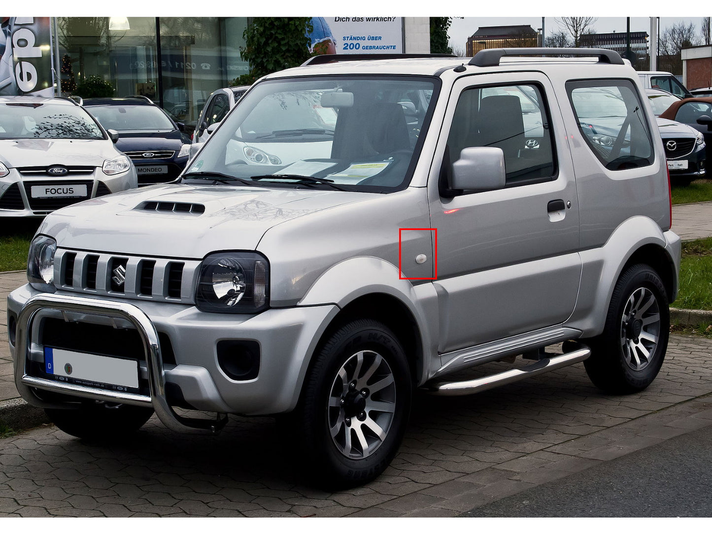 CrazyTheGod Jimmy 2012-ปัจจุบัน ไฟ LED แสดงตำแหน่งบังโคลนด้านข้างแบบ 2D 2 ดวงสำหรับรถ SUZUKI รุ่น Wagon/Convertible สีควัน