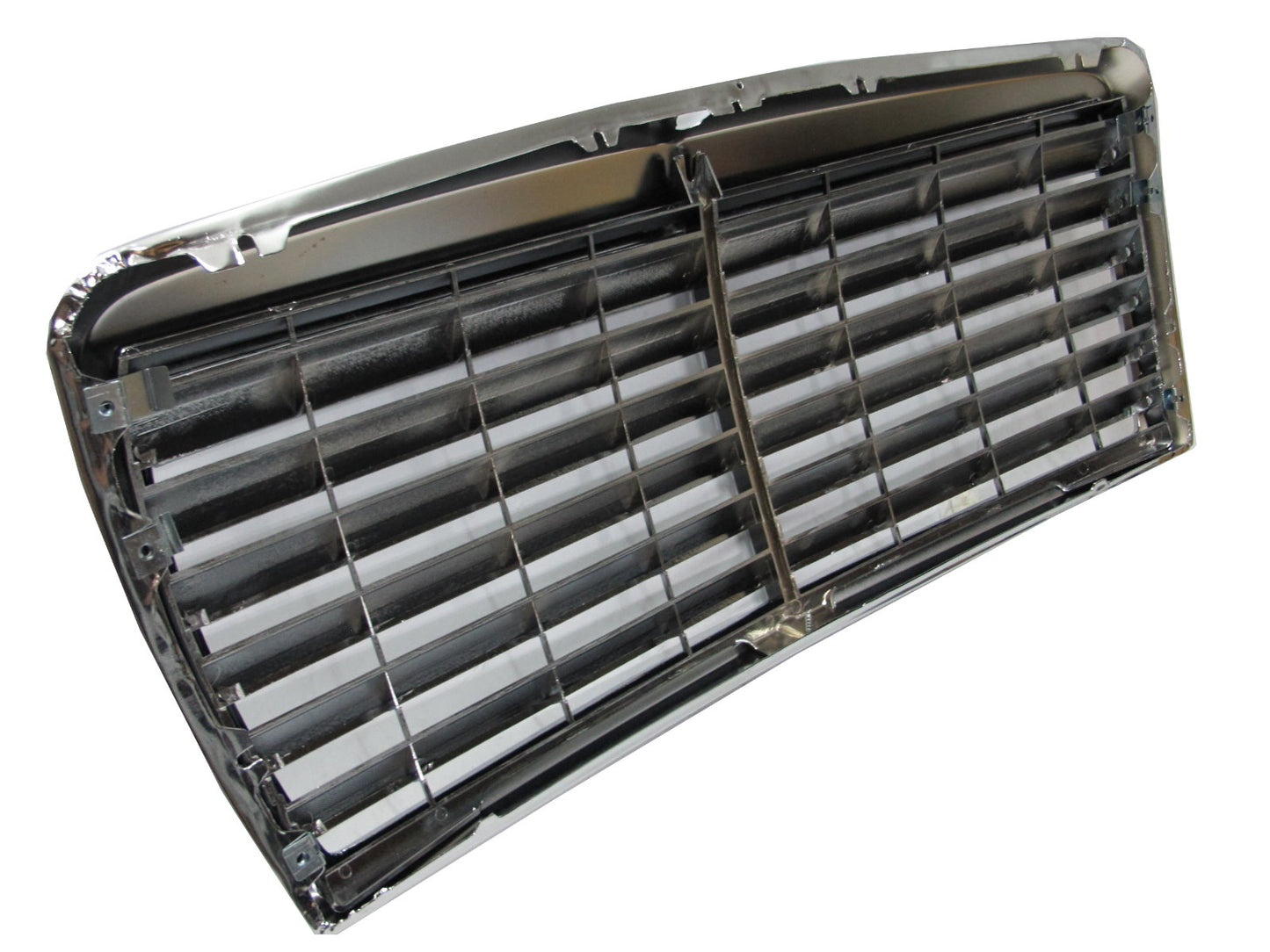 CrazyTheGod W126 1979-1993 4Dr Sedan GRILLE/GRILL ASSAY 13MD CHROME/BLACK for Mercedes-Benz