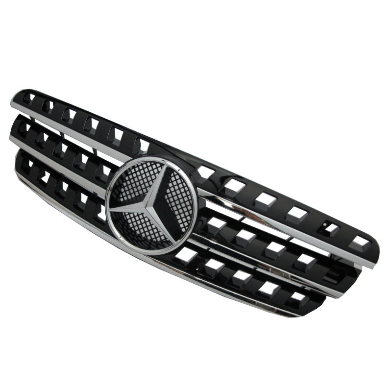 CrazyTheGod W163 1998-2005 GRILLE/GRILL 3FIN CHROME/BLACK for Mercedes-Benz V1 W164 Look