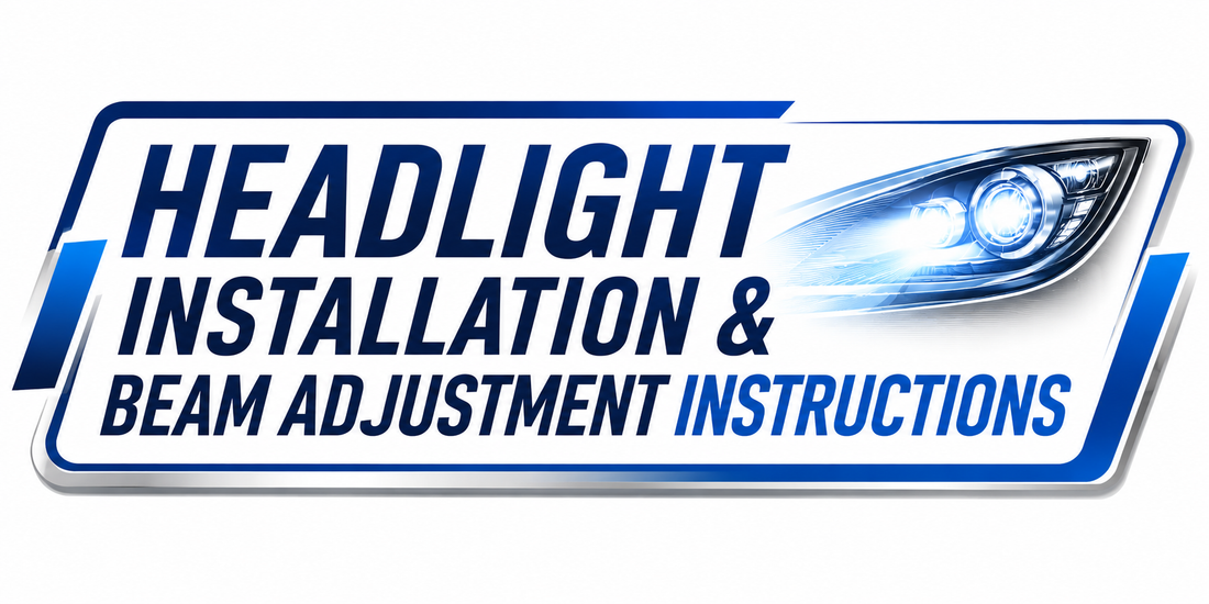Headlight Installation & Beam Adjustment Instructions