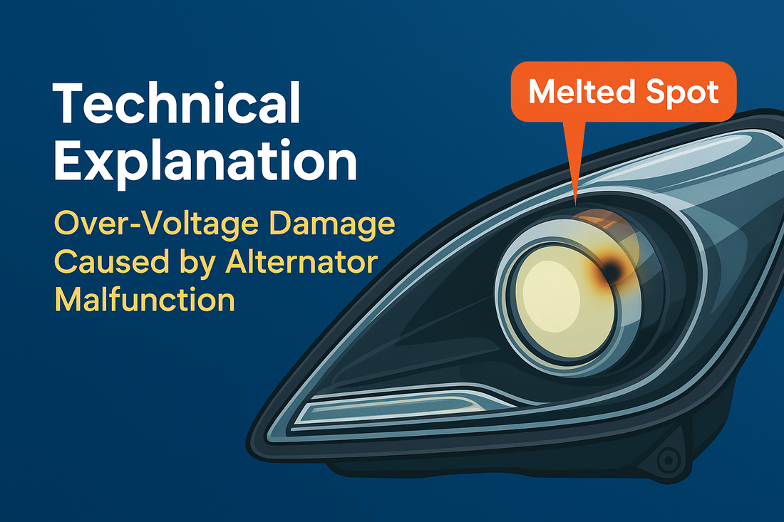 ⚙️ Technical Explanation – Over-Voltage Damage Caused by Power Regulator Malfunction