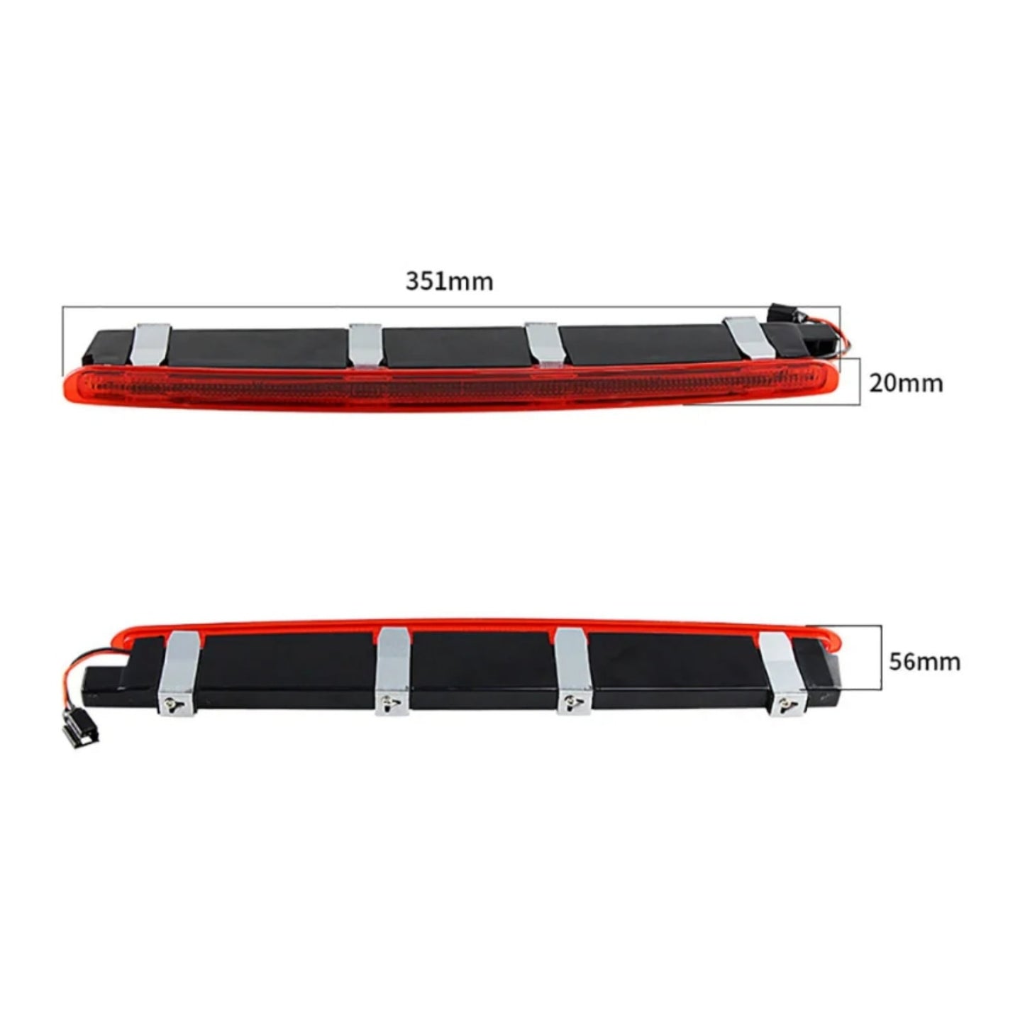 CrazyTheGod C-CLASS W203 2000-2006 LED Rear Tail Third Brake Light Red for Mercedes-Benz