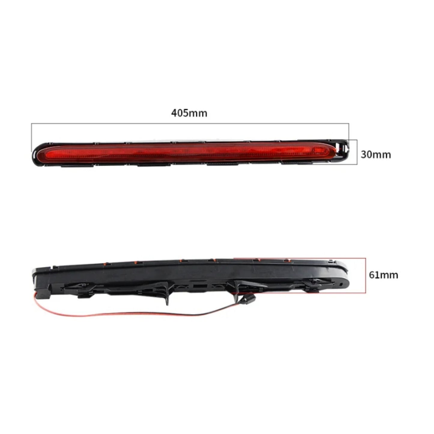CrazyTheGod E-CLASS W211/S211 2003-2006 LED Rear Tail Third Brake Light Red for Mercedes-Benz