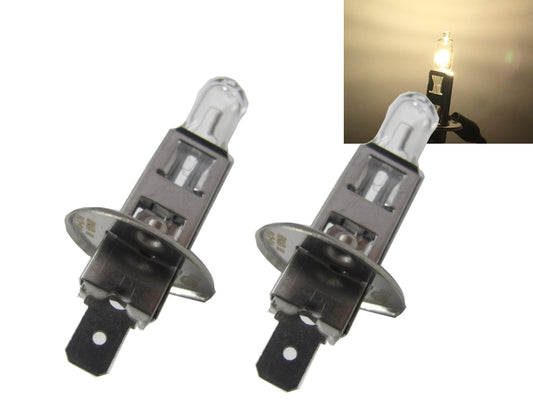 2PCS H1 Halogen Headlight Bulb – 12V 55W High Brightness | Universal Replacement for Cars & Motorcycles