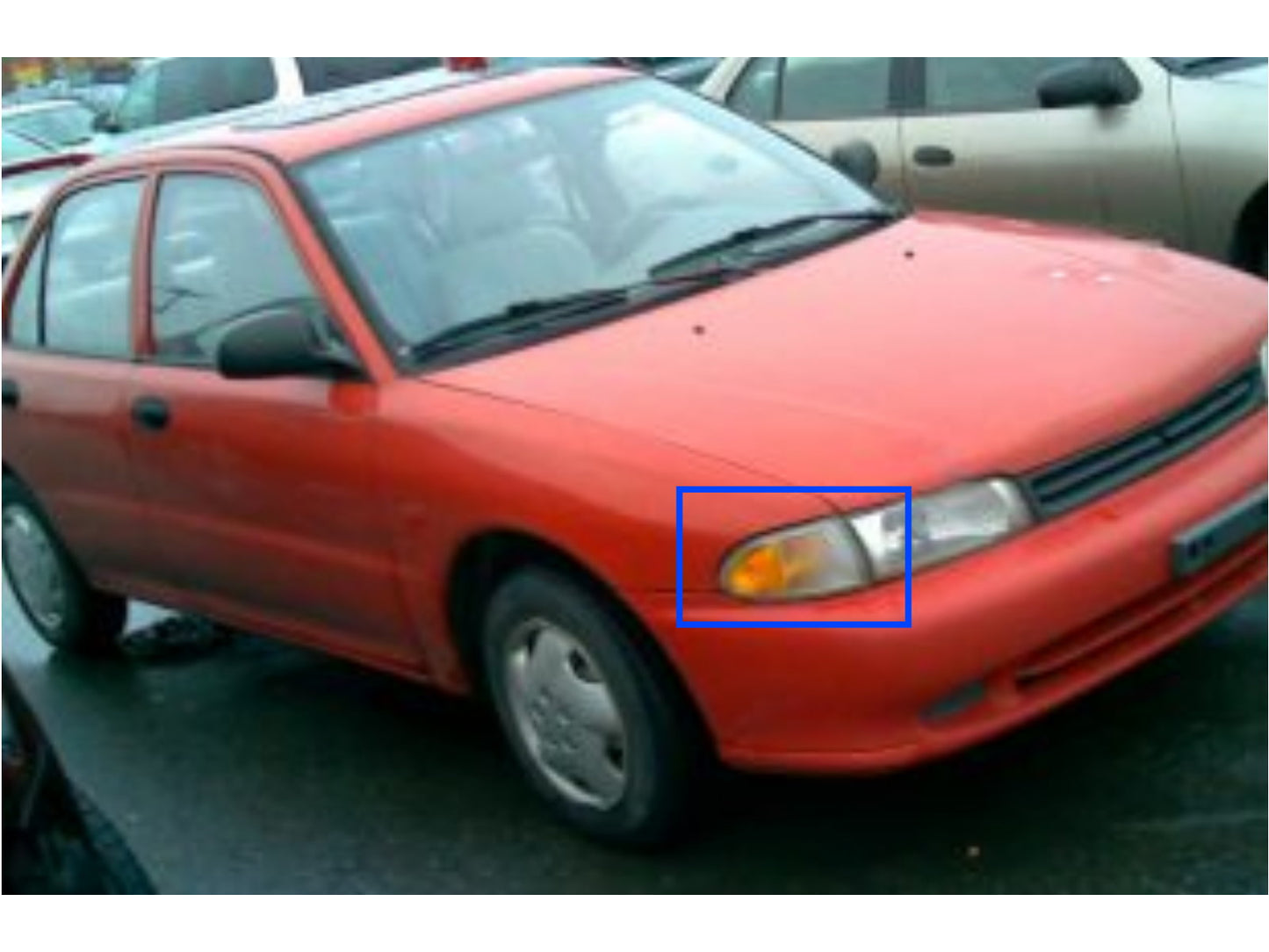 CrazyTheGod Colt Seventh generation 1993-1994 Sedan 4D Clear Corner Light Amber/Yellow for DODGE