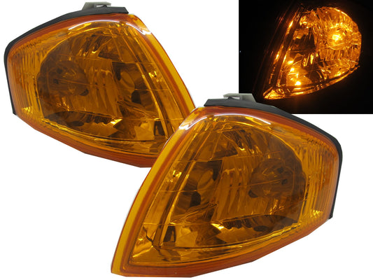 CrazyTheGod Activa BJ 1998-2003 Sedan/Wagon CORNER LIGHT SIDE INDICATOR Repeate Yellow for FORD