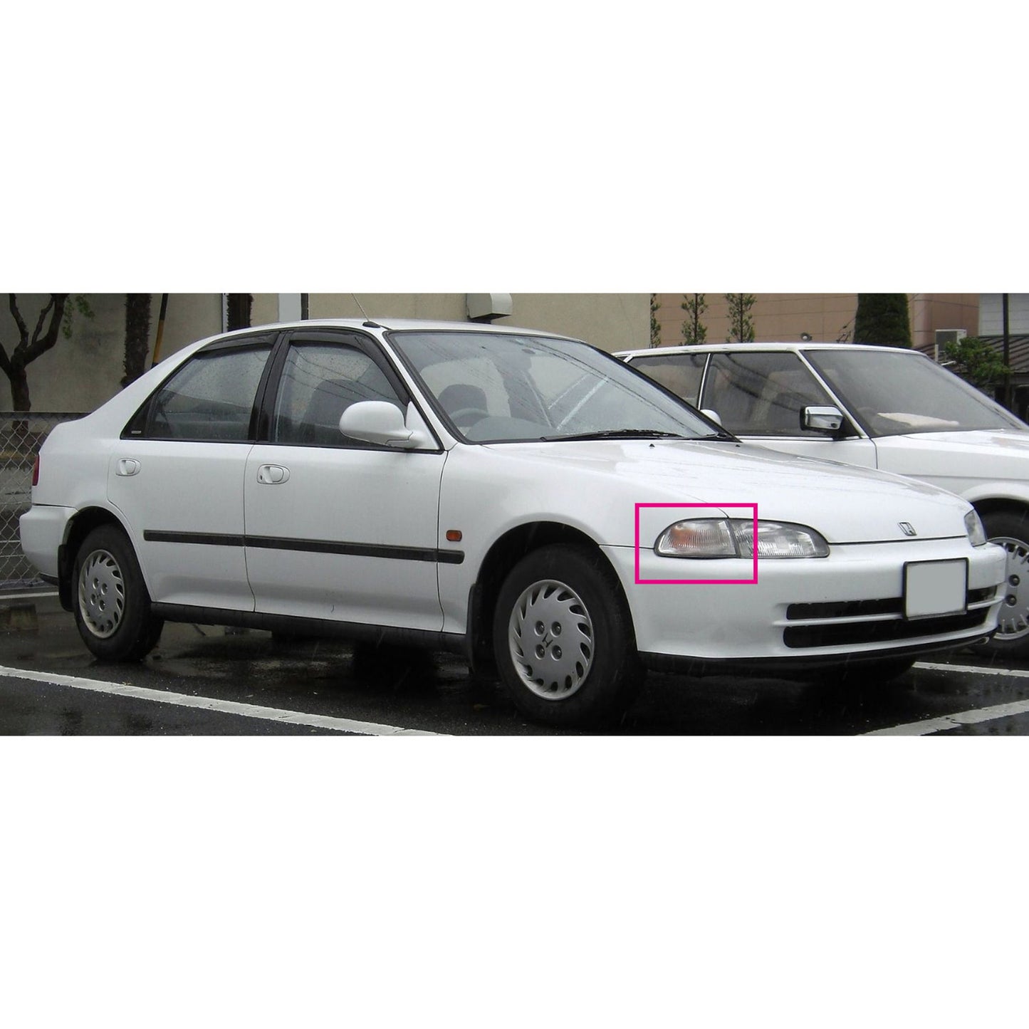 CrazyTheGod Civic EG/EH/EJ Fifth generation 1992-1995 Sedan 4D Clear V2 Corner Light Chrome for HONDA