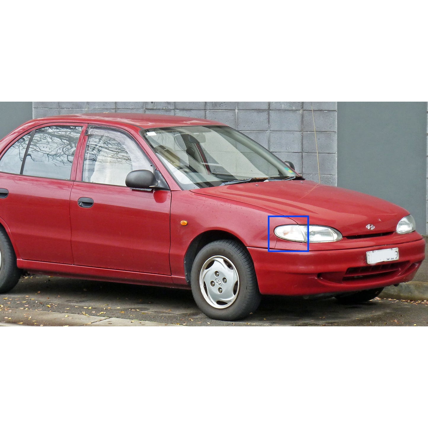 CrazyTheGod Excel X3 First generation 1998-1999 Sedan/Hatchback 4D/5D Clear Corner Light Chrome for HYUNDAI