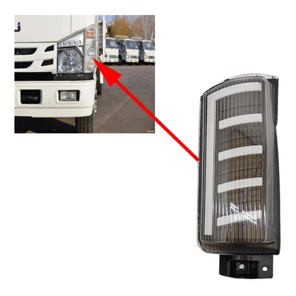 CrazyTheGod ELF 100P N-SERIES NJR85 Sixth generation 2007-Present Truck LED V2 Corner Light Black for ISUZU