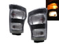 CrazyTheGod ELF 600P N-SERIES NPR NKR NHR 2004-Present Truck 2D Clear Corner Light Black for ISUZU