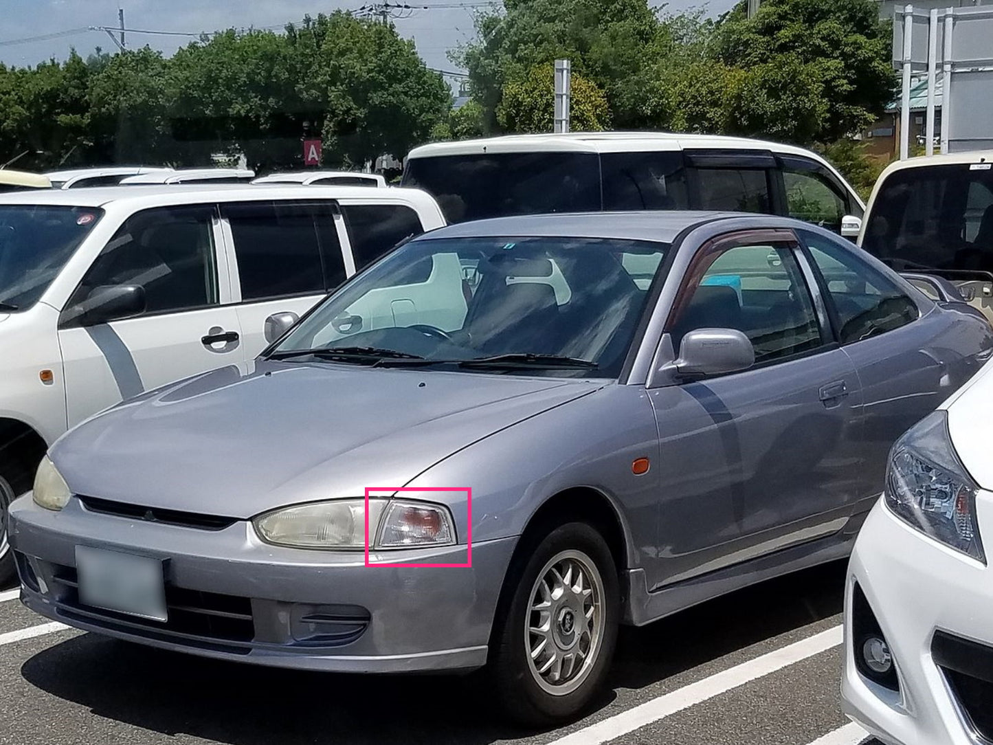CrazyTheGod Colt 1995-2002 Hatchback/Coupe 2D/3D Clear Corner Light Chrome for Mitsubishi