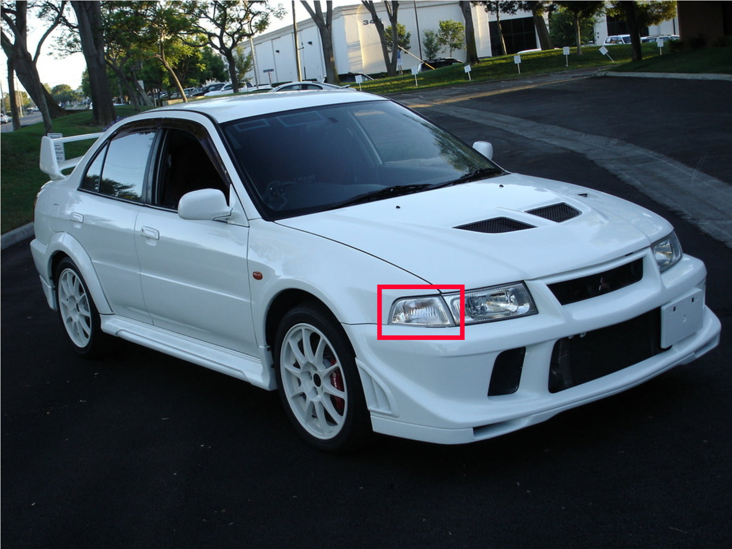 CrazyTheGod LANCER EVOLUTION EVO 6 Sixth generation 1998-2001 Sedan 4D Clear CORNER LIGHT CHROME for Mitsubishi