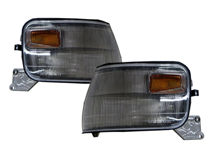 CrazyTheGod Delica L300 1999-Present VAN/Pickup 2D/4D Clear Corner Light Chrome/Gray for Mitsubishi